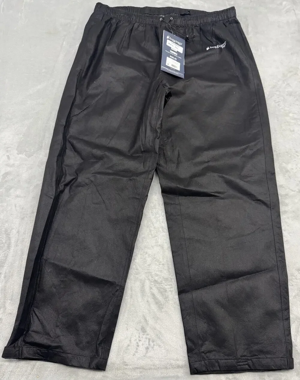Frogg Toggs Pro Action Rain Pants Mens 2XL Black Waterproof PA83122-01 NWT